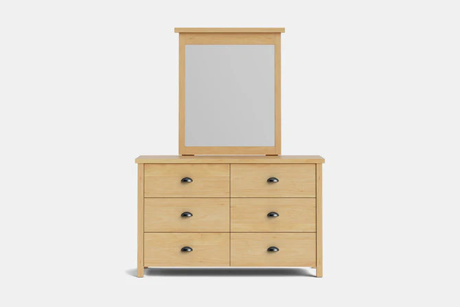 Portland 6-Drawer Dresser & Mirror