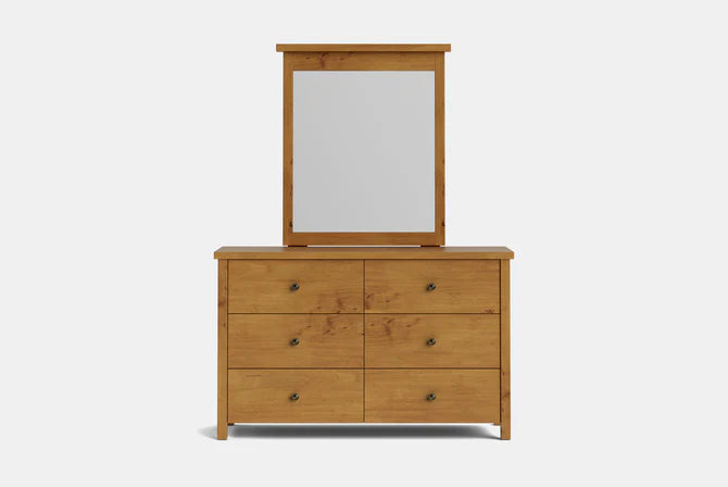 Portland 6-Drawer Dresser & Mirror