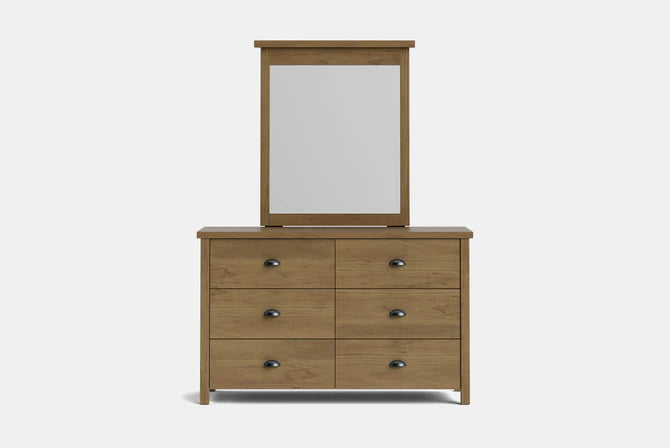 Portland 6-Drawer Dresser & Mirror