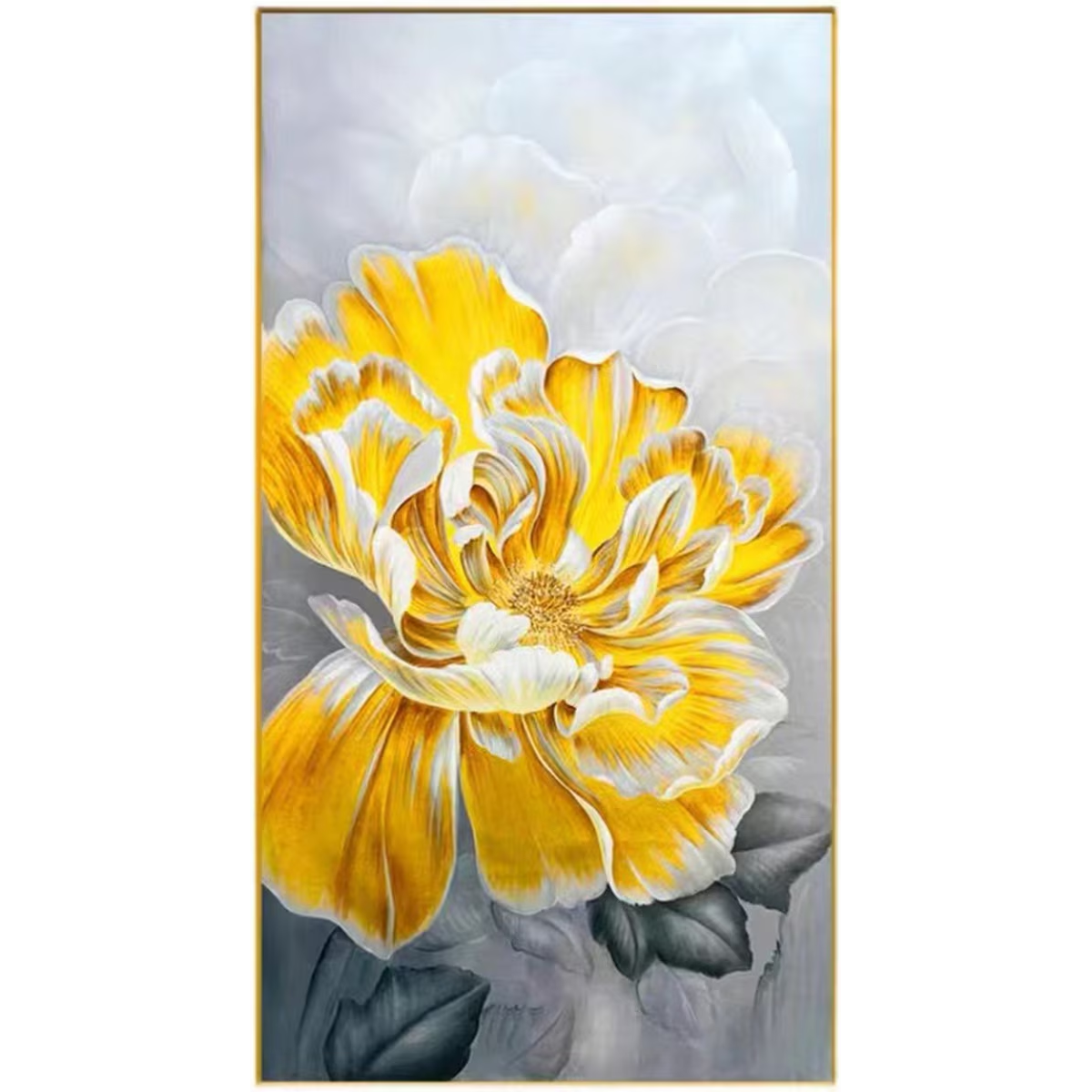 Radiant Yellow Framed Canvas