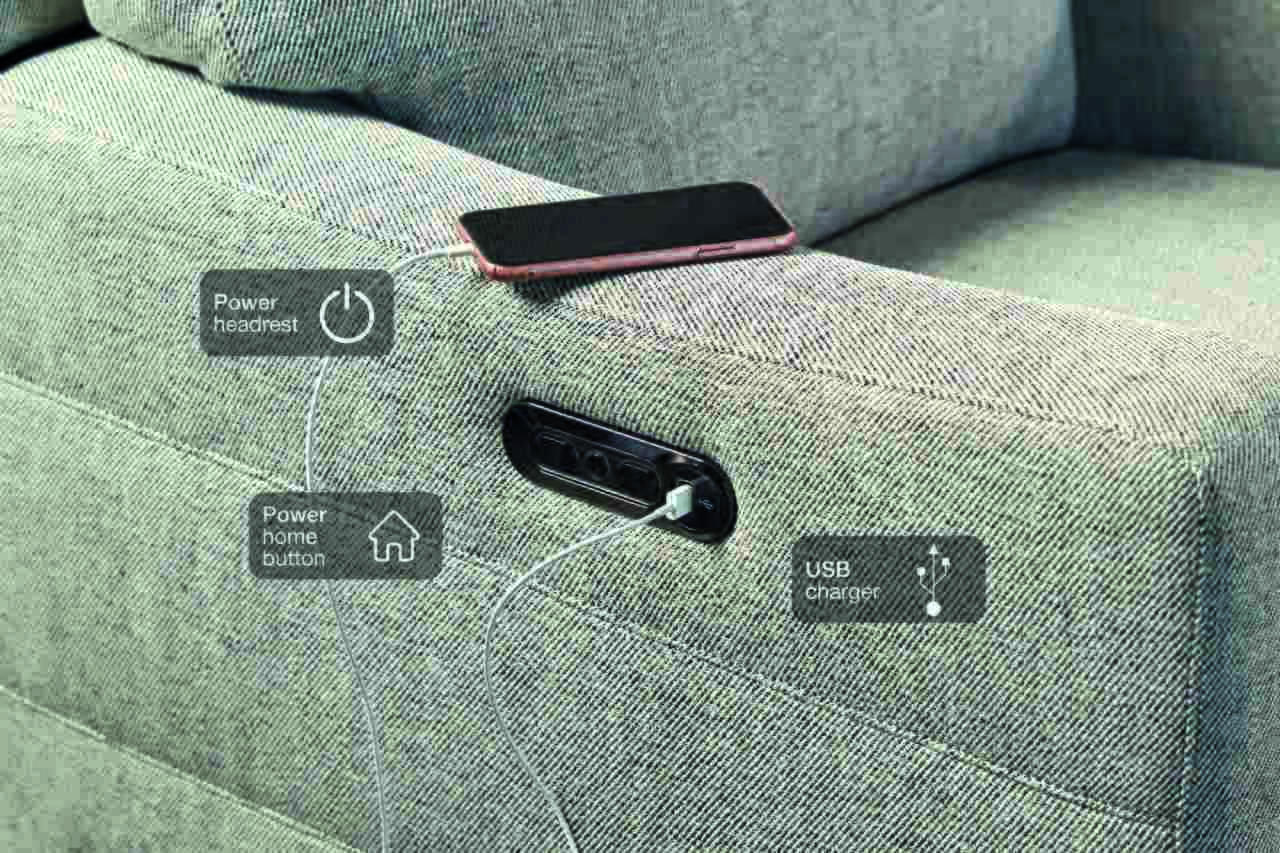 Ryan Power Recliner - Fabric