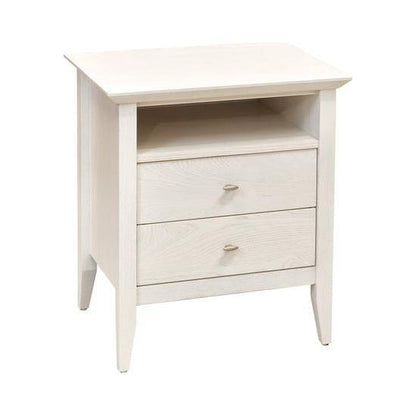 Aria 2-Drawer Open Shelf Bedside