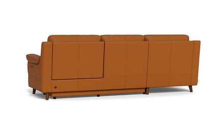 Sereno 2-Seater Power Reclining Sofa with LHF Chaise - Leather