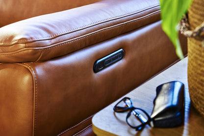 Sereno 2-Seater Power Reclining Sofa with LHF Chaise - Leather