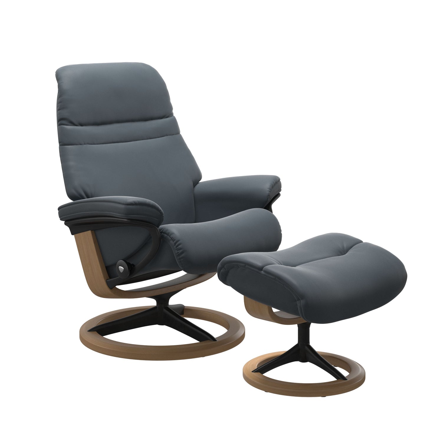 Sunrise Medium Leather Recliner - Signature Base