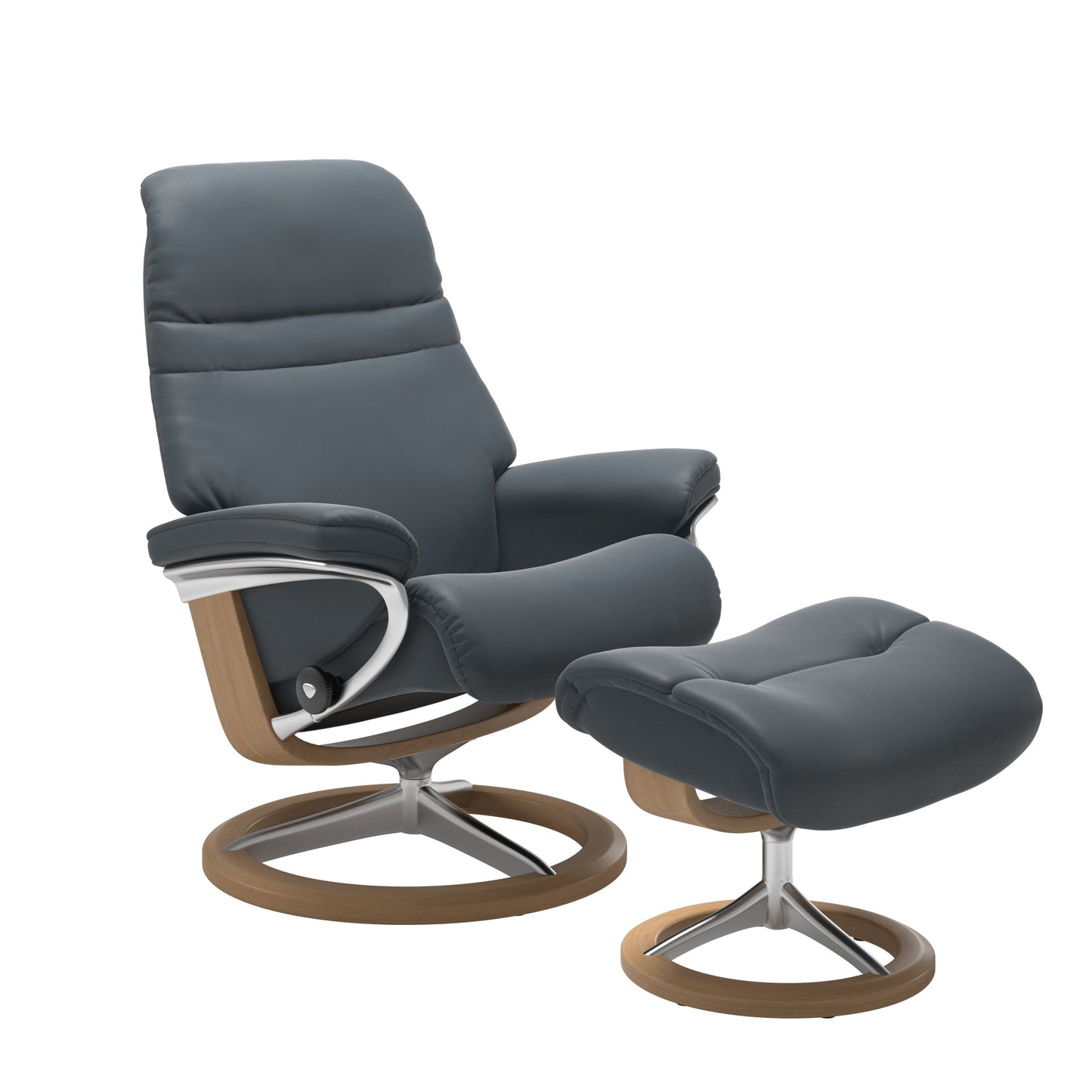 Sunrise Medium Leather Recliner - Signature Base