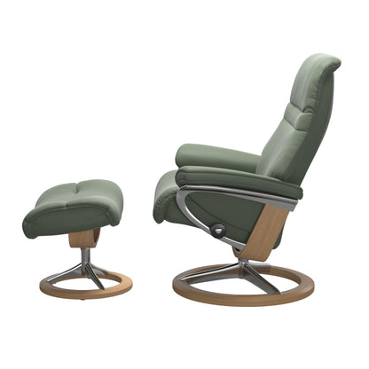 Sunrise Medium Leather Recliner - Signature Base