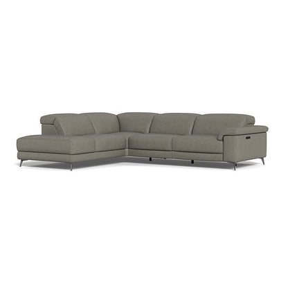 Tate 3-Seater Power recliner Sofa with LHF Chaise - Leather