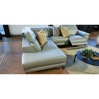 Tate 3-Seater Power recliner Sofa with LHF Chaise - Leather