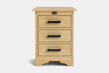 Villager 3-Drawer Bedside