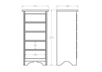Villager 5-Drawer Tallboy