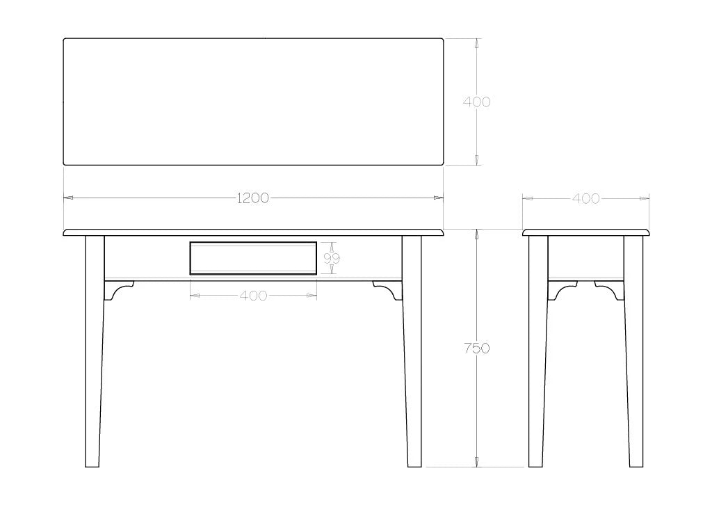 Villager Hall Table with Drawer