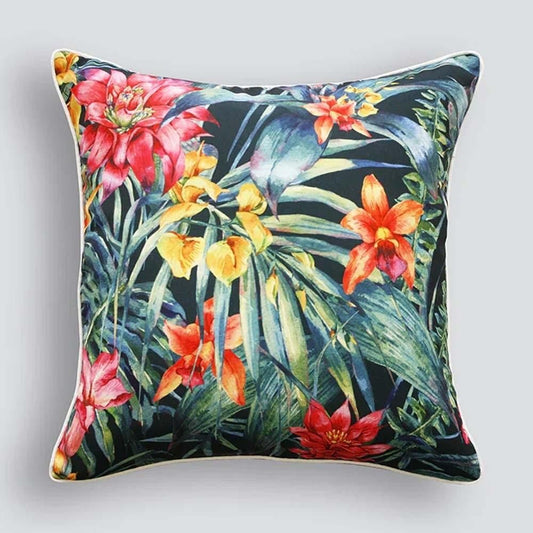 Jungle Flowers Outdoor Cushion