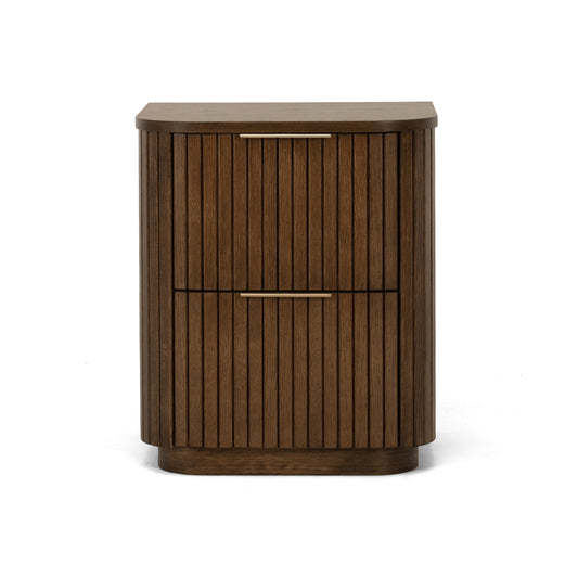 Lath 2-Drawer Bedside